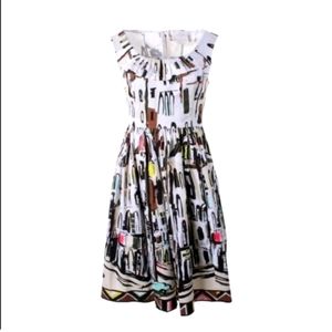 Kate Spade Havana Fit and Flare Dress with POCKETS